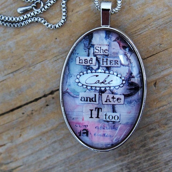 Sally Jean Jewelry - Sally Jean Wearable Art Glass Pendant Necklace